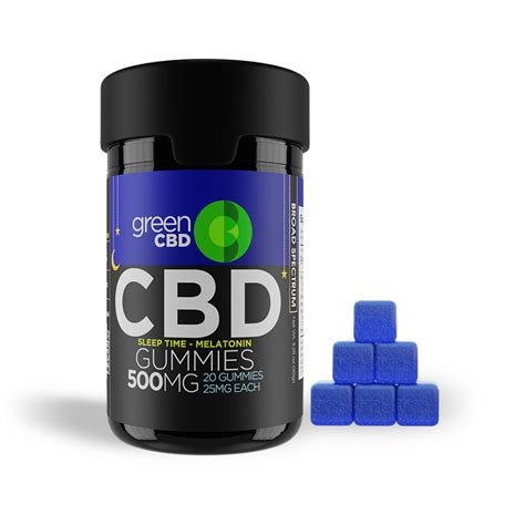 CBD Gummies - 500MG Sleep Time : Green CBD