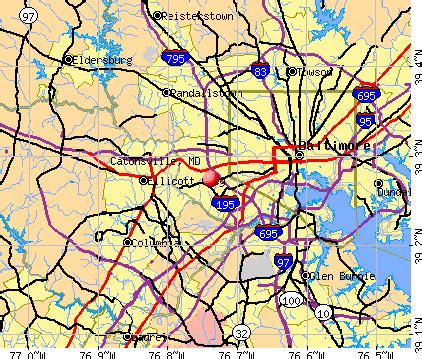 Catonsville, Maryland (MD 21043, 21250) profile: population, maps, real ...