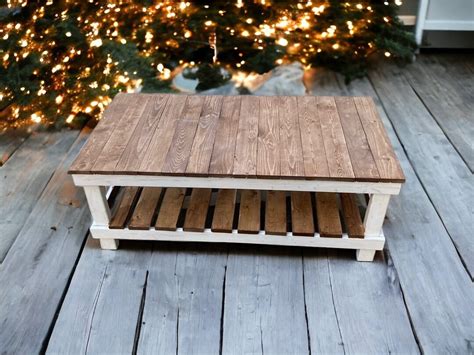 Rustic/farmhouse Coffee Table - Etsy