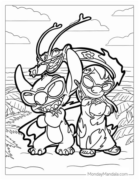 42 Lilo & Stitch Coloring Pages (Free PDF Printables)