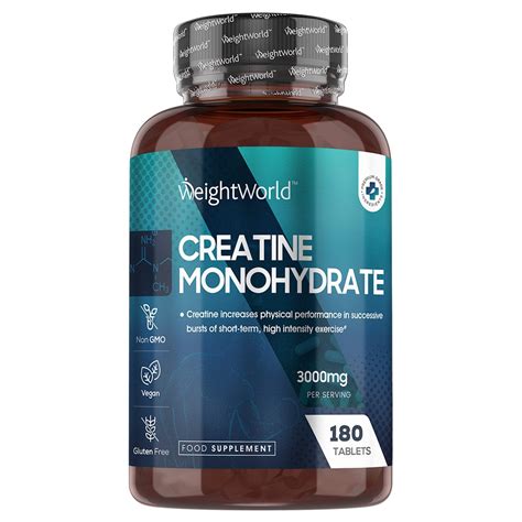 Creatine Monohydrate | Muscle gaining supplements | WeightWorld