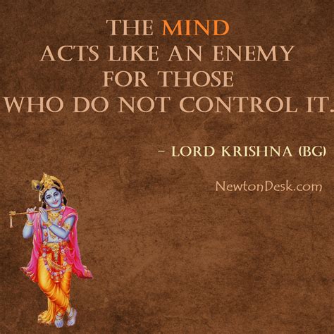 The Mind Acts Like An Enemy - Bhagavad Gita | Krishna Quotes