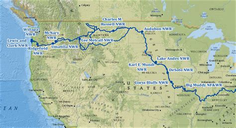 Lewis and Clark Trail map | FWS.gov