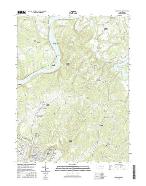 MyTopo Leechburg, Pennsylvania USGS Quad Topo Map