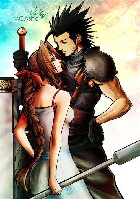 ArtStation - Zack and Aerith, MCAshe . | Final fantasy artwork, Zack ...