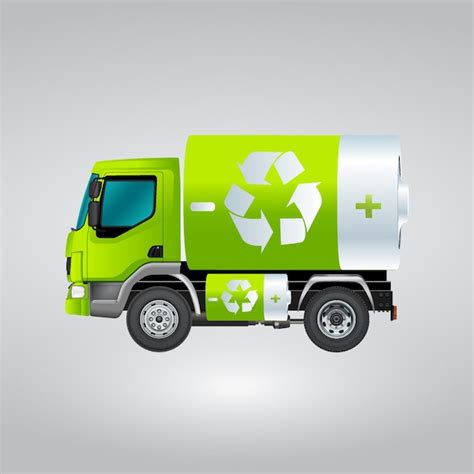 Free Vector | Isolated recycling truck