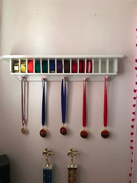 Belt display shelf! Wonderful gift from a handy grandpa! | Taekwondo ...