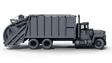 3D model Generic garbage truck VR / AR / low-poly | CGTrader