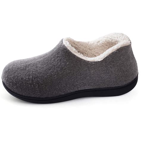 ULTRAIDEAS - Women's Cozy Memory Foam Closed Back Slippers with Warm ...