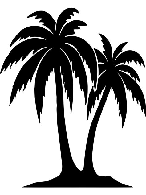 Printable Palm Tree Stencil - Printable JD