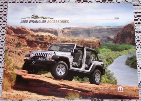 Sell NEW 2008 JEEP WRANGLER MOPAR ACCESSORIES DEALER LITERATURE ...