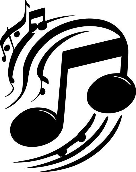 Music - Black and White Isolated Icon - Vector illustration 24163236 ...