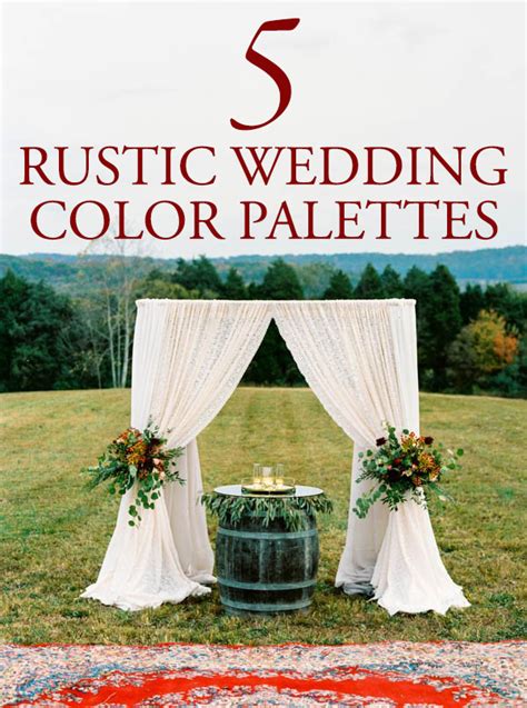 5 Rustic Wedding Color Palette Ideas | Junebug Weddings