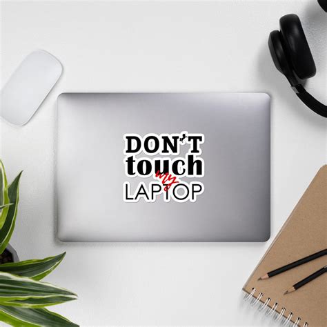 Don't Touch My Laptop Stickers Perfect for Laptops at | Etsy