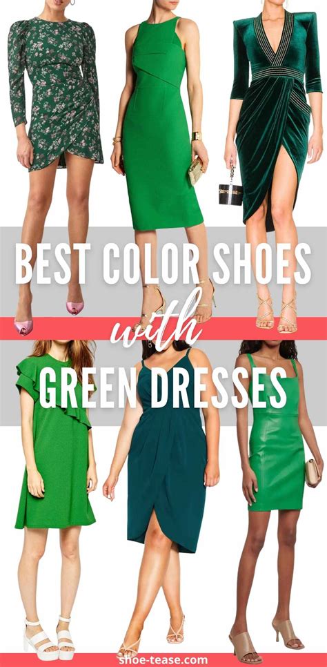 What color shoes to wear with emerald green dress - Buy and Slay