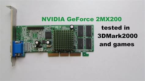 NVIDIA GeForce 2 MX200 tested in 3DMark2000 and games - YouTube