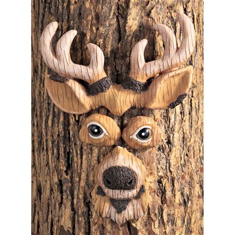 3 Animal Tree Faces - 112930, Decorative Accessories at Sportsman's Guide