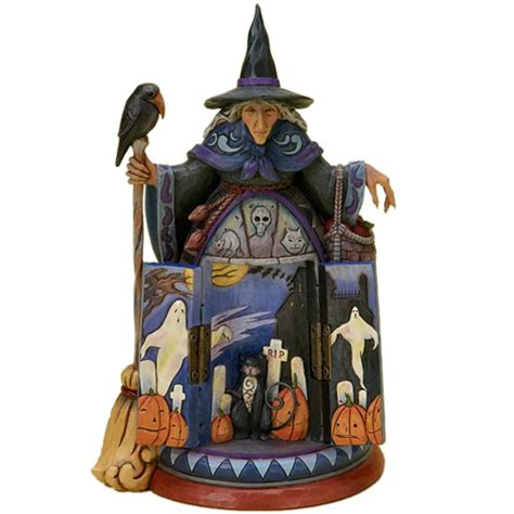 Jim Shore HALLOWEEN WITCH W/ HIDDEN SCENE 4021135 | eBay