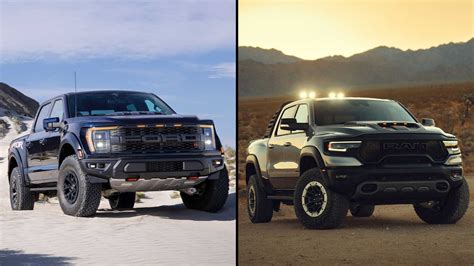 2023 Ford F-150 Raptor R Vs 2022 Ram TRX: How They Compare