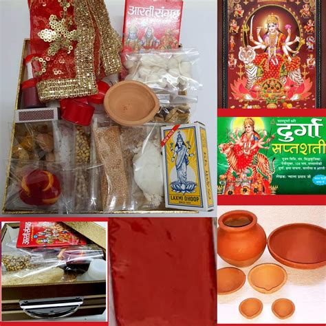 Buy Navratri/Nava Durga Mata Pujan Full Kit with Pooja Vidhi and High ...