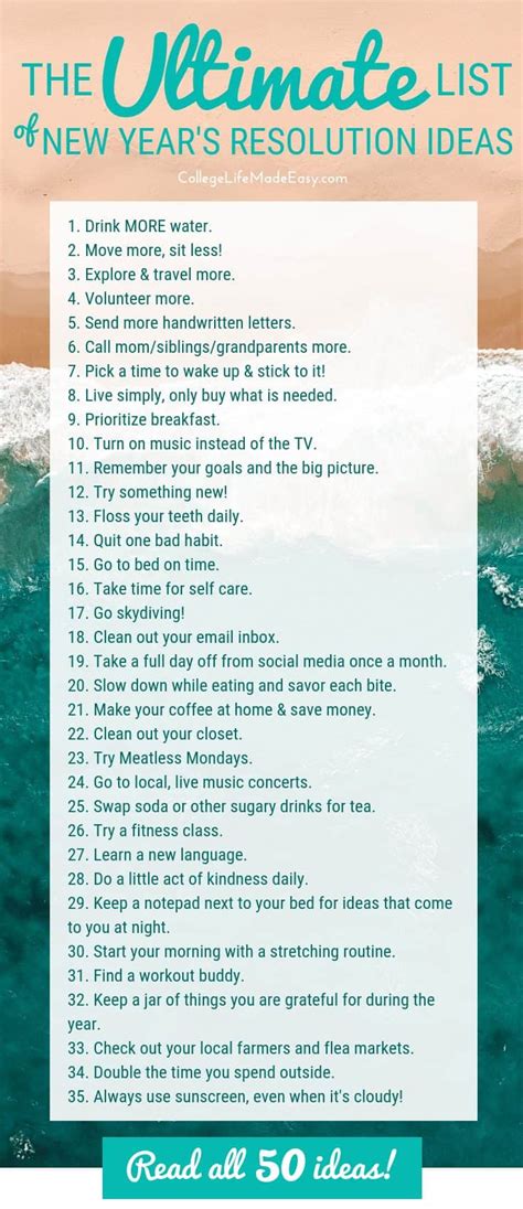 70 Good New Year Resolution Ideas to Try in 2024