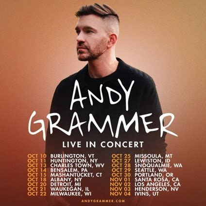 Andy Grammer Extends 2023 U.S. Tour - Here's How To Get Presale Code ...