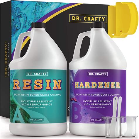 Dr Crafty - Epoxy Resin - Art Resin Epoxy Clear 2 Part Epoxy Resin ...