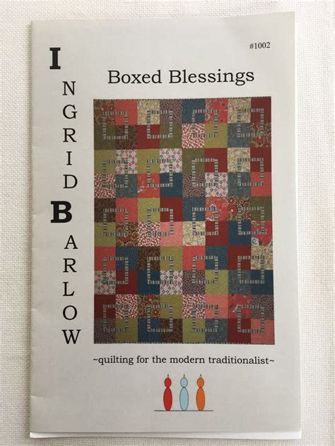 Boxed Blessings Quilt Pattern Ingrid Barlow 2007 - Etsy | Quilt ...