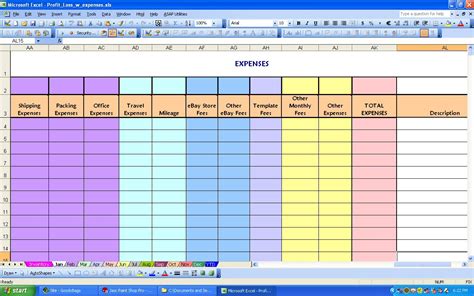 Excel Spreadsheet For Bills with Excel Template For Bills Spreadsheet ...