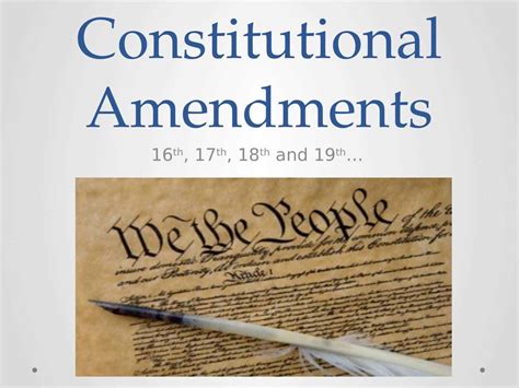 US Constitutional Amendments | KS3 Powerpoint Lesson Plan