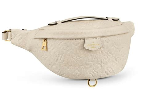 Louis Vuitton Bumbag Monogram Empreinte Creme in Grained Leather with ...