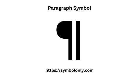 Paragraph Symbol Copy and Paste