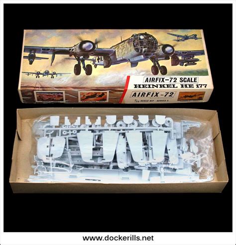 Airfix Heinkel HE 177. 1:72 Scale Kit. Vintage Red Stripe Box. | Airfix ...