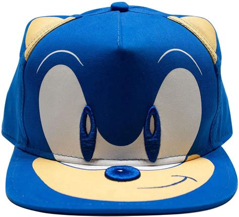 Sonic the Hedgehog Embroidered Face Snapback Hat | One Size - Walmart ...