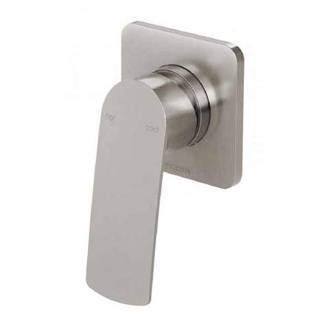 Phoenix Tapware Shower Wall Mixer Tap Brushed Nickel Mekko 115-7800-40