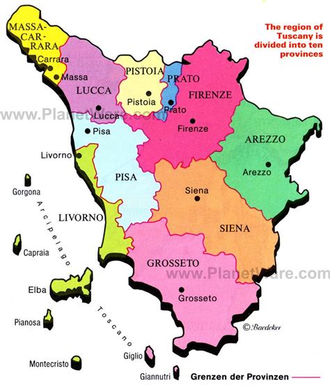 Map Italy Tuscany - Share Map