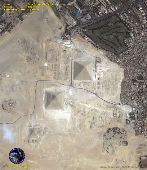 GeoEye-1 Satellite Image of the Giza Pyramids | Satellite Imaging Corp