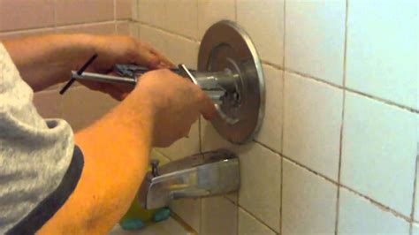 How to Remove a Stuck Shower Faucet Handle - YouTube