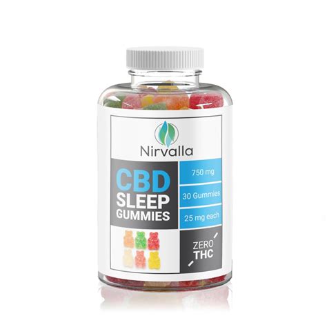 Organic CBD Sleep Gummies with Melatonin 750mg - The Bare Bud