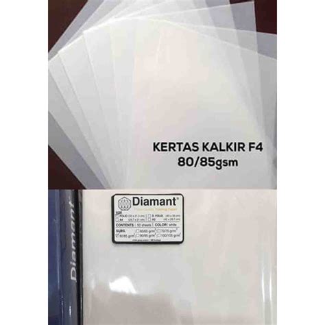 Jual Kertas Kalkir A4 / F4 Folio - 80/85 grm Tracing Paper | Shopee ...