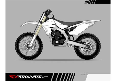 Motocross Bike Vector Template | Free Vector Art at Vecteezy!