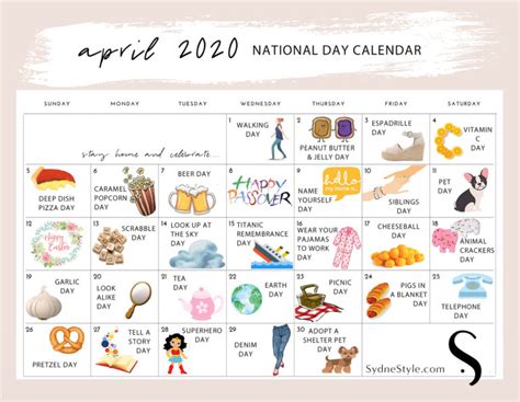 National Days In April 2024 - Darci Elonore