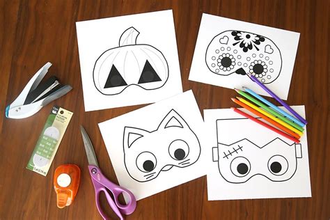 72 Free, Printable Halloween Masks for All Ages