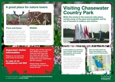 Chasewater Country Park footpaths and map