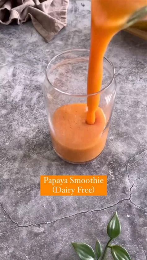 Papaya Smoothie Recipe 🥤