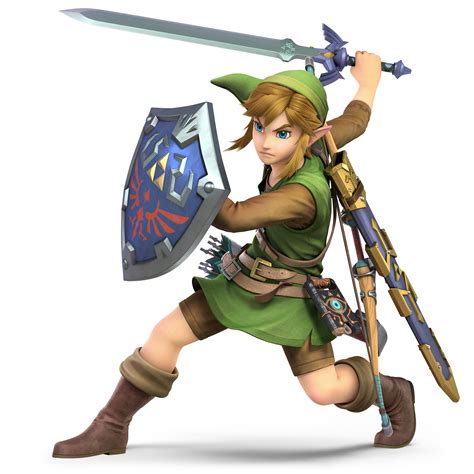 Link (Tunic of the Wild variation) as he appears in Super Smash Bros ...