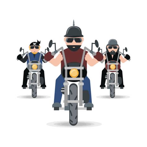 Top 60 Motorcycle Gang Clip Art, Vector Graphics and Illustrations - iStock