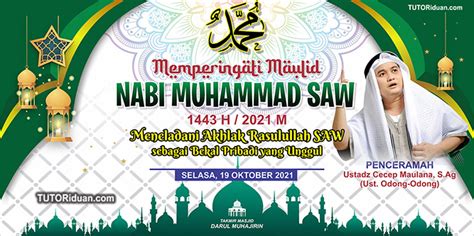 Kumpulan Desain Baliho Backdrop Maulid Nabi Muhammad SAW 1445H 2023 ...