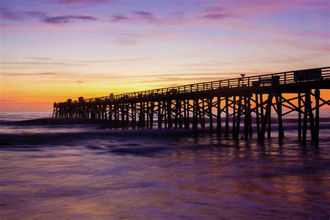 Flagler Beach Pier Sunrise Photograph by Sara Beth Pannell | Fine Art ...