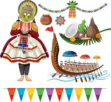 Set of Indian culture objects and symbols 7108821 Vector Art at Vecteezy